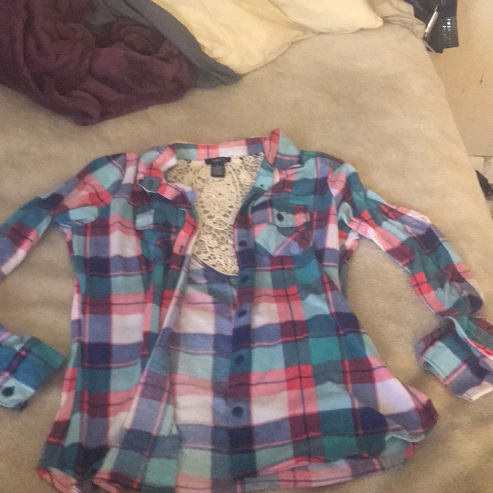 Flannel with lace